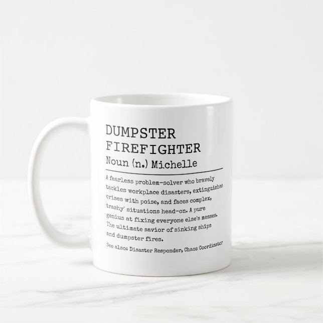 Taza De Café Funny, Personalizado de definición de trabajo bomb (Izquierda)