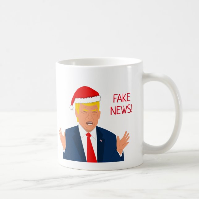 Taza De Café Funny personalizado de Navidades Donald Trump de S (Derecha)