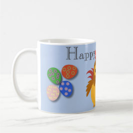 Taza De Café Funny Personalizado Rooster Easter Holiday Card