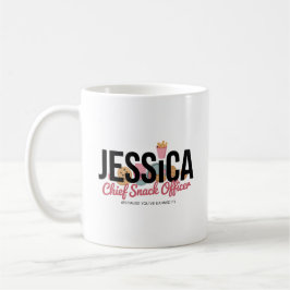 Taza De Café Funny Personalized Name Mug – Chief Snack Officer