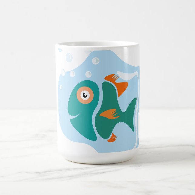Taza De Café Funny Pescado Elegante (Centro)