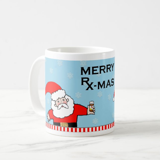Taza De Café Funny Pharmacis Navidades (Anverso izquierdo)