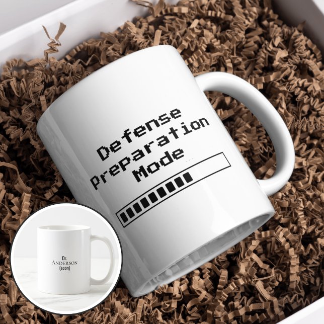 Taza De Café Funny Phd Graduation Defense Preparation Mode (Subido por el creador)
