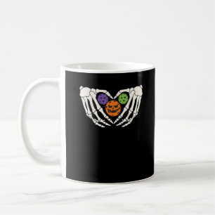 Taza De Café Funny Pickle Halloween Skeleton manos Pumpki del c