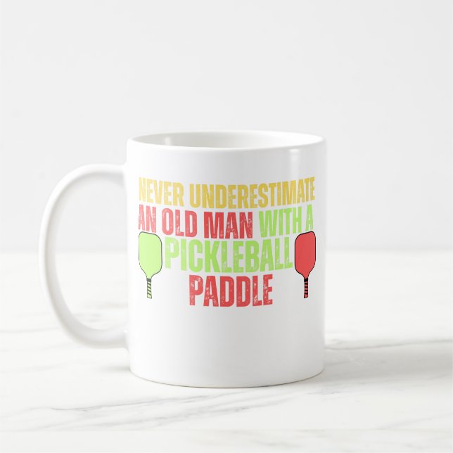 Taza De Café Funny Pickleball Mens Tshirts | Pickleball (Izquierda)