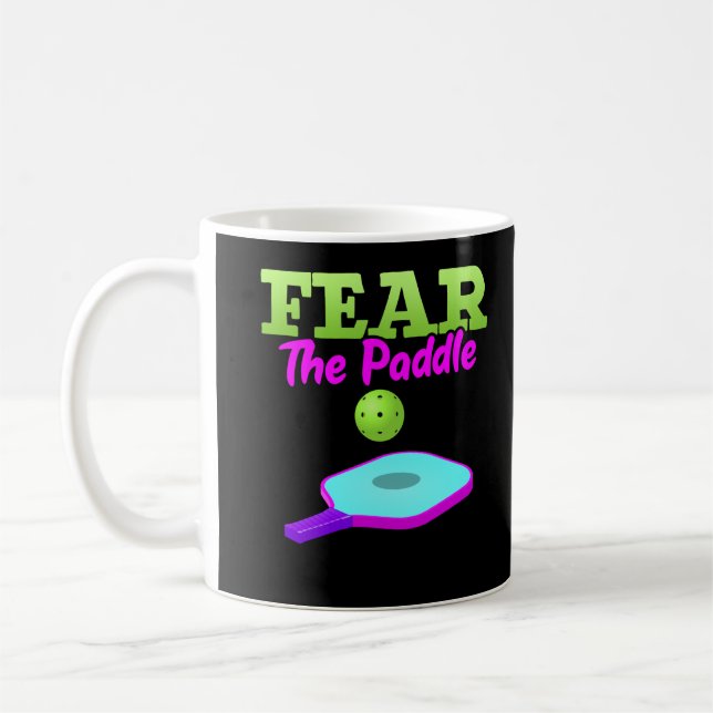 Taza De Café Funny Pickleball Sport Lover Paddle (Izquierda)