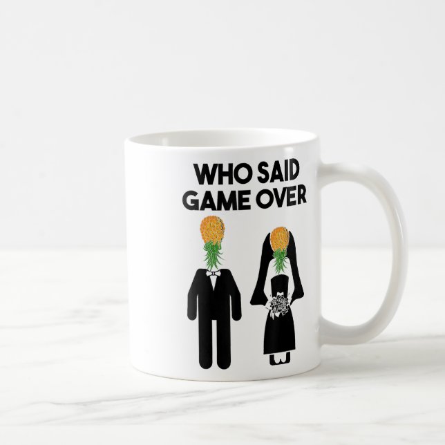 Taza De Café Funny Pineapple Swinger Gift Boda Bride Groom M (Derecha)