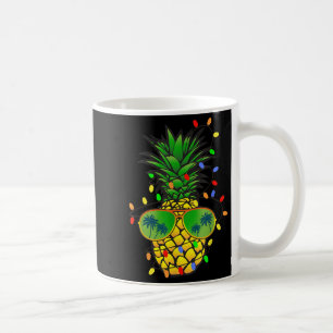 Taza De Café Funny Pineapple Xmas Tree Navidades En Julio