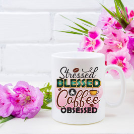 TAZA DE CAFÉ FUNNY PINK COFFEE CITA CAFÉ MUG