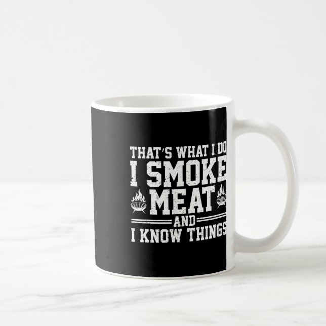 Taza De Café Funny Pitmaster I Smoat Bbq Smoker Grill (Derecha)