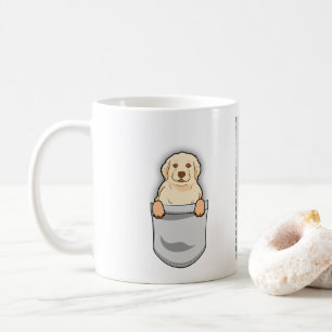 Taza De Café Funny Pocket Design Golden Retriever Dog Lover