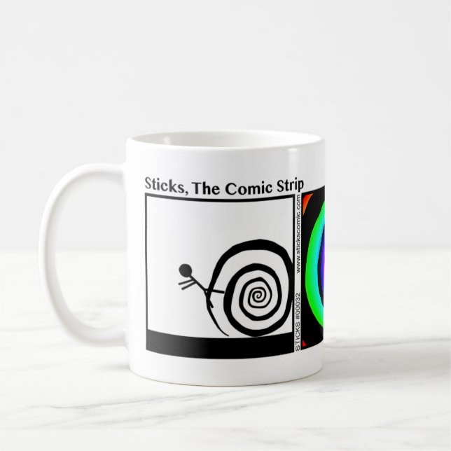 Taza De Café Funny Portal Stickman Mug - 032 (Izquierda)