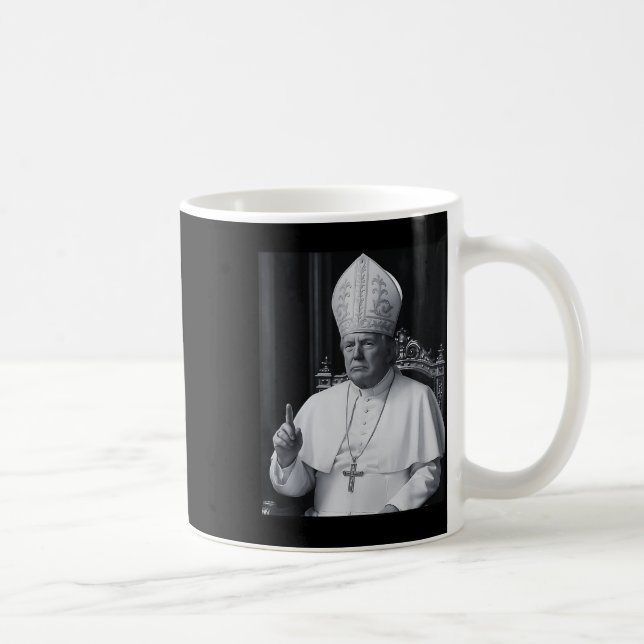 Taza De Café Funny President Trump Wants To Be The Next Pope Ch (Derecha)