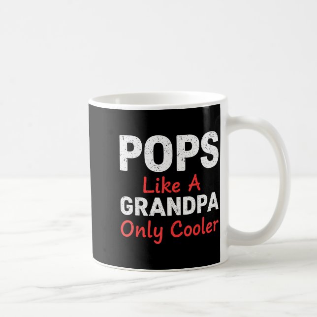 Taza De Café Funny Ps Grandpa Cooler From Grandkids Father's Da (Derecha)