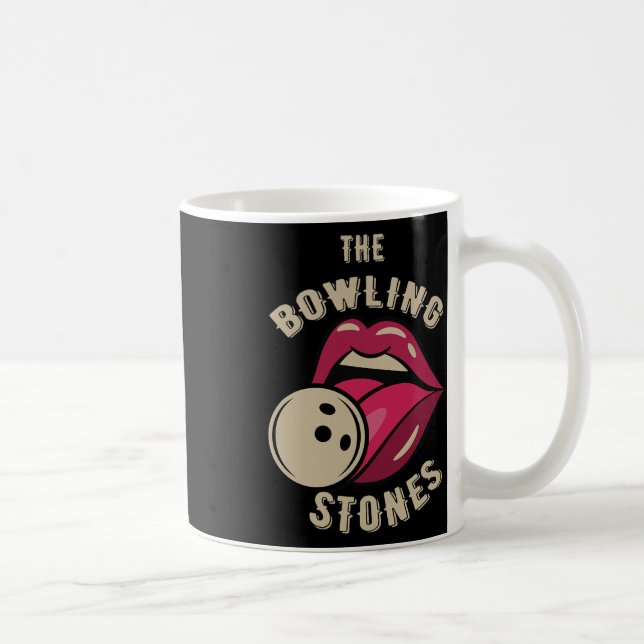 Taza De Café Funny Pun Bowling Stone  (Derecha)