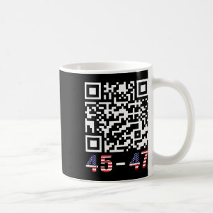 Taza De Café Funny Qr presidente Trump 45 47 Tee Trump bailando