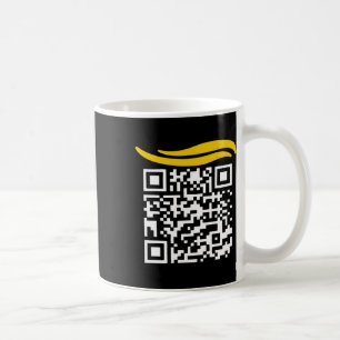 Taza De Café Funny Qr presidente Trump código de baile 1