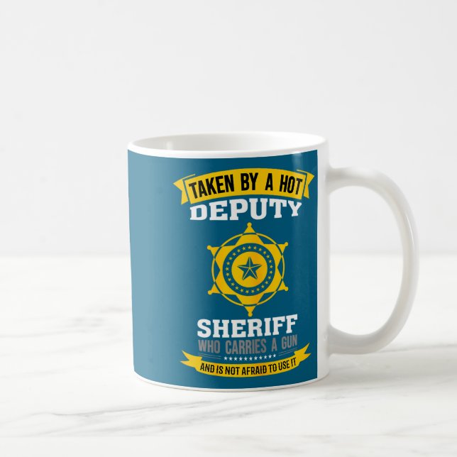 Taza De Café Funny Quote Deputy Sheriff Wife  (Derecha)
