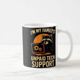 Taza De Café Funny Raccoon Tech Lover Graphic Tee Computer Geek