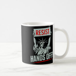 Taza De Café Funny Resist Handsoff Usa