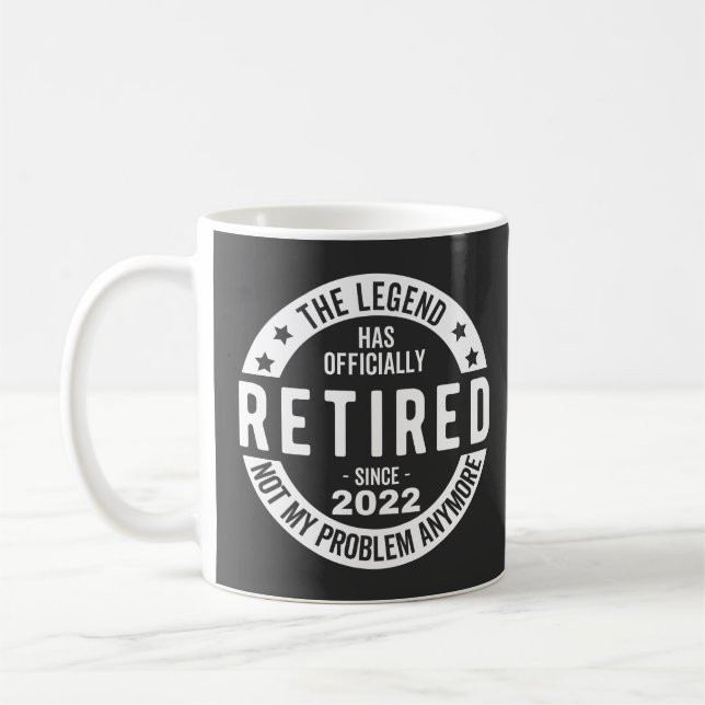 Taza De Café funny retirement, retired, retired firefighter, re (Izquierda)