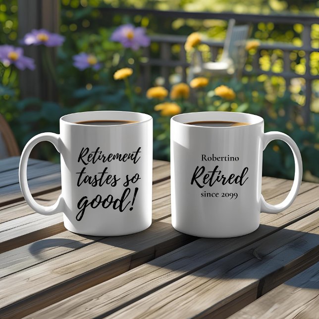 Taza De Café Funny Retirement Tastes So Good Gift (Subido por el creador)