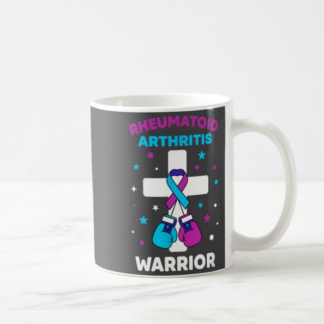 Taza De Café Funny Rheumatoid Warrior Arthritis Awareness (Derecha)