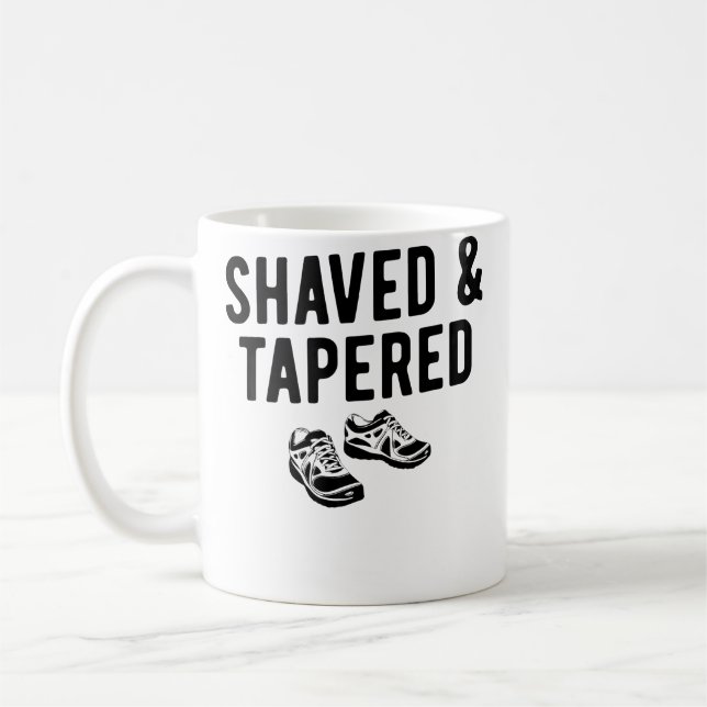 Taza De Café Funny Running Shaved Tapered Distance Runner (Izquierda)