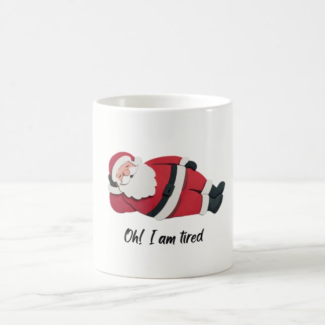 Taza De Café   Funny santa christmas cartoon  illustration  (Centro)