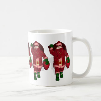 Taza De Café Funny Santa Claus Strawberry Farmer