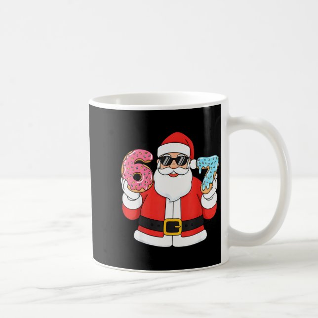 Taza De Café Funny Santa Six Seven 67 Ice Cream Drip Christmas  (Derecha)
