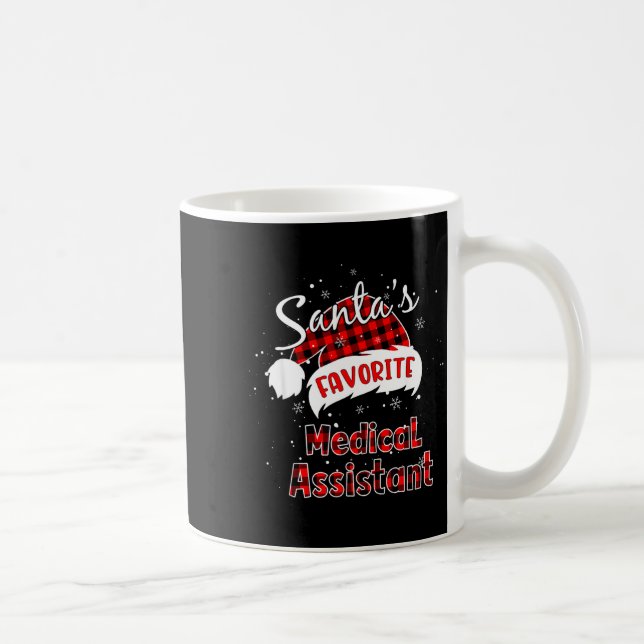 Taza De Café Funny Santa's Favorite Medical Istant Christmas Pa (Derecha)