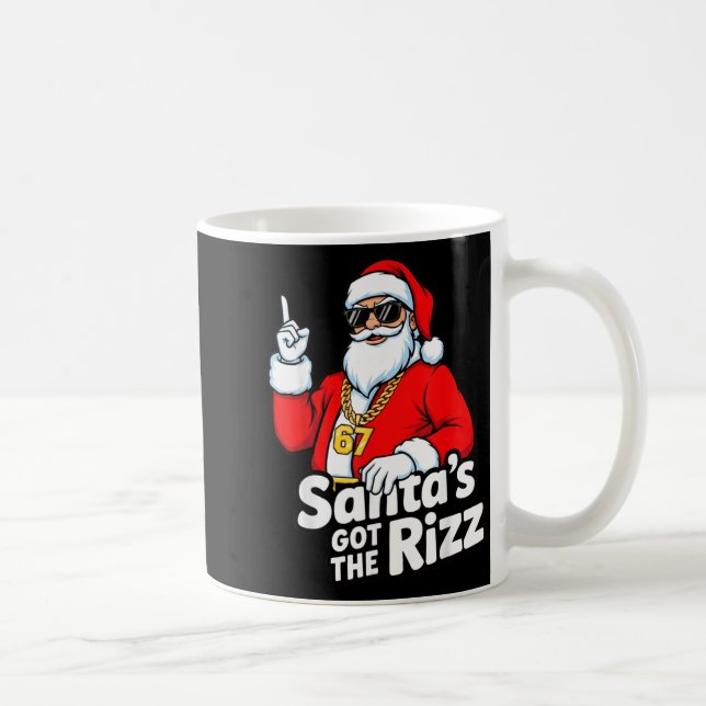 Taza De Café Funny Santa's Got The Rizz Christmas Meme 67  (Derecha)