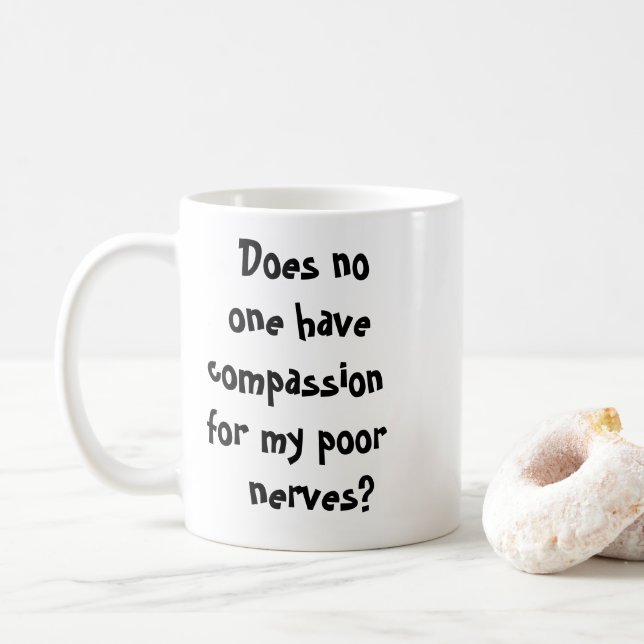 Taza De Café Funny Sarcastic Coffee Mug (Con donut)