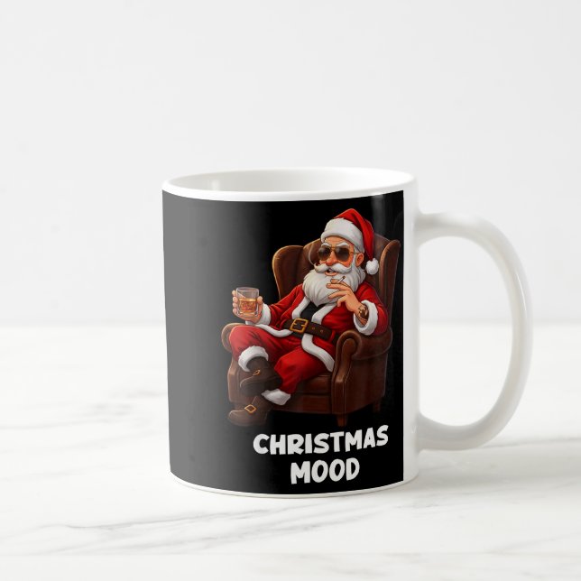 Taza De Café Funny Sarcastic Santa Smoking And Drinking “christ (Derecha)
