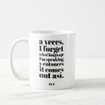 Taza De Café Funny Se Habla Spanglish Orgullo Latino Blanco Neg<br><div class="desc">Haz que tu amor se ría con esta graciosa taza de castellano,  genial para los que son bilingües,  acusados latinos o personas que están aprendiendo español. Otras opciones disponibles en la colección. ¿Lo necesitas en un producto diferente? Por favor,  avíseme,  ¡feliz de ayudar!</div>