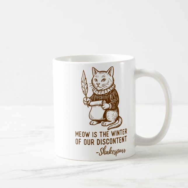 Taza De Café Funny Shakespeare Quote Cat Shakespurr  (Derecha)