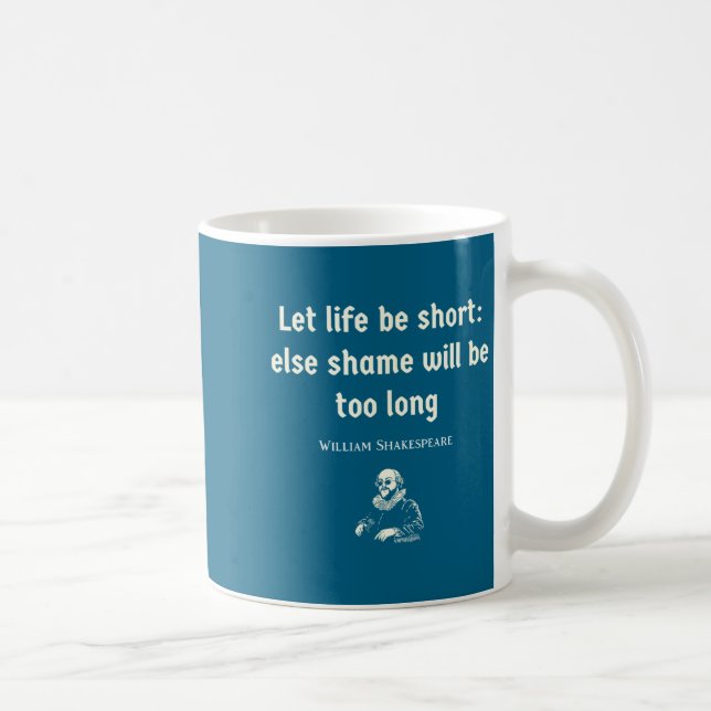Taza De Café Funny Shakespeare Quote Theater English Literature (Derecha)