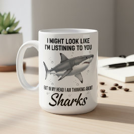 Taza De Café Funny Shark Mug Coffee Cup Shark Lover Gift