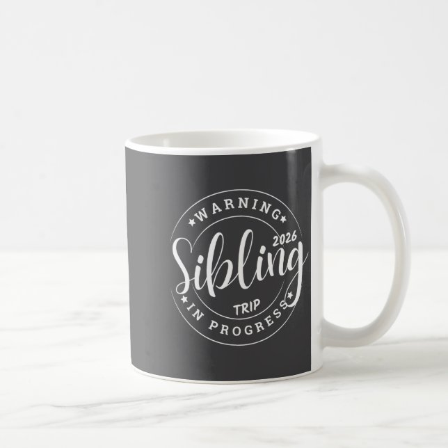 Taza De Café Funny Sibling Trip 2026 Family Matching Girls Sist (Derecha)