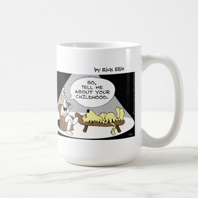 Taza De Café Funny Siegfried y Freud Mug (Derecha)