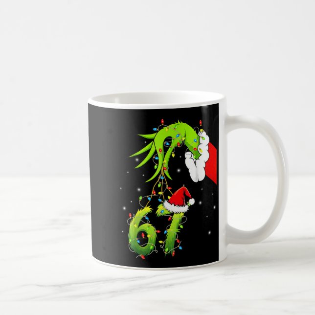Taza De Café Funny Six Seven 6 7 Meme 67 Xmas Hand Christmas Co (Derecha)