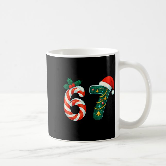 Taza De Café Funny Six Seven 6 7 Meme Christmas Family Xmas San (Derecha)
