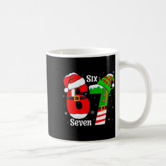 Taza De Café Funny Six Seven 6 7 Meme Gen Alpha Slang Santa Elf