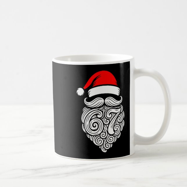 Taza De Café Funny Six Seven 6 7 Meme Santa Christmas Shirt Men (Derecha)