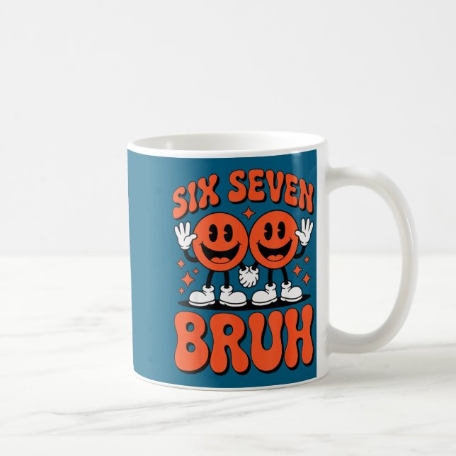 Taza De Café Funny Six Seven 6 7 Meme Valentine Hearts Valentin (Derecha)