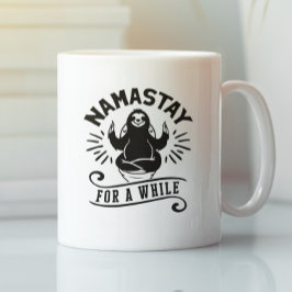 Taza De Café Funny Sloth Bathroom Humor Namastay