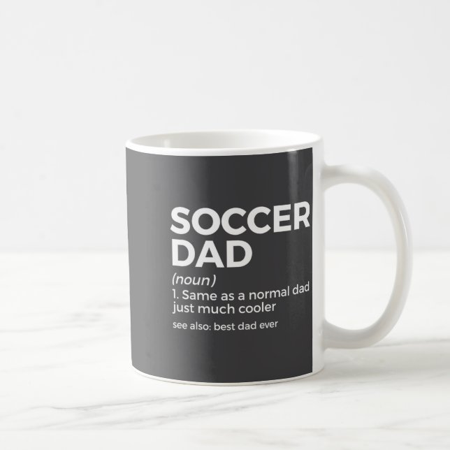 Taza De Café Funny Soccer Dad Definition For Mens Soccer Playe  (Derecha)