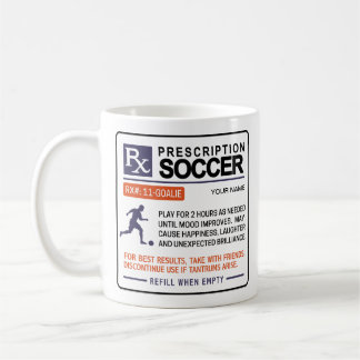 Taza De Café Funny Soccer Mug Prescription Design