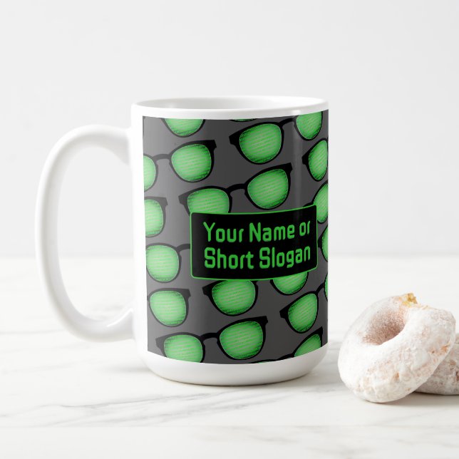 Taza De Café Funny Software Engineer Dev Specs y eslogan propio (Con donut)